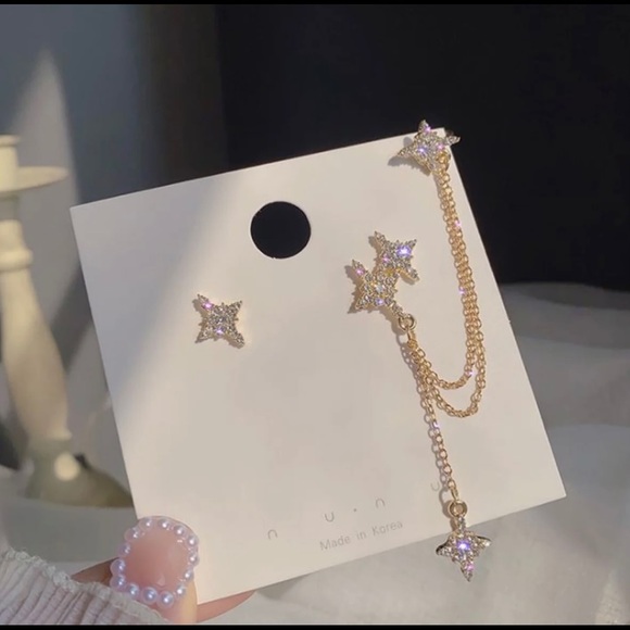 Crystal Ear Tassel Set - Picture 6 of 9